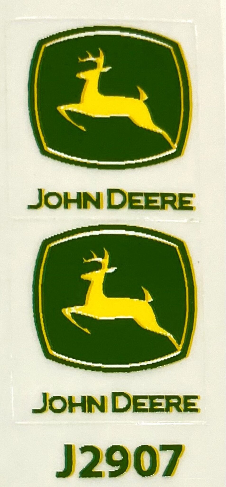 Decal John Deere Logo Yellow Deer Green Background And Name