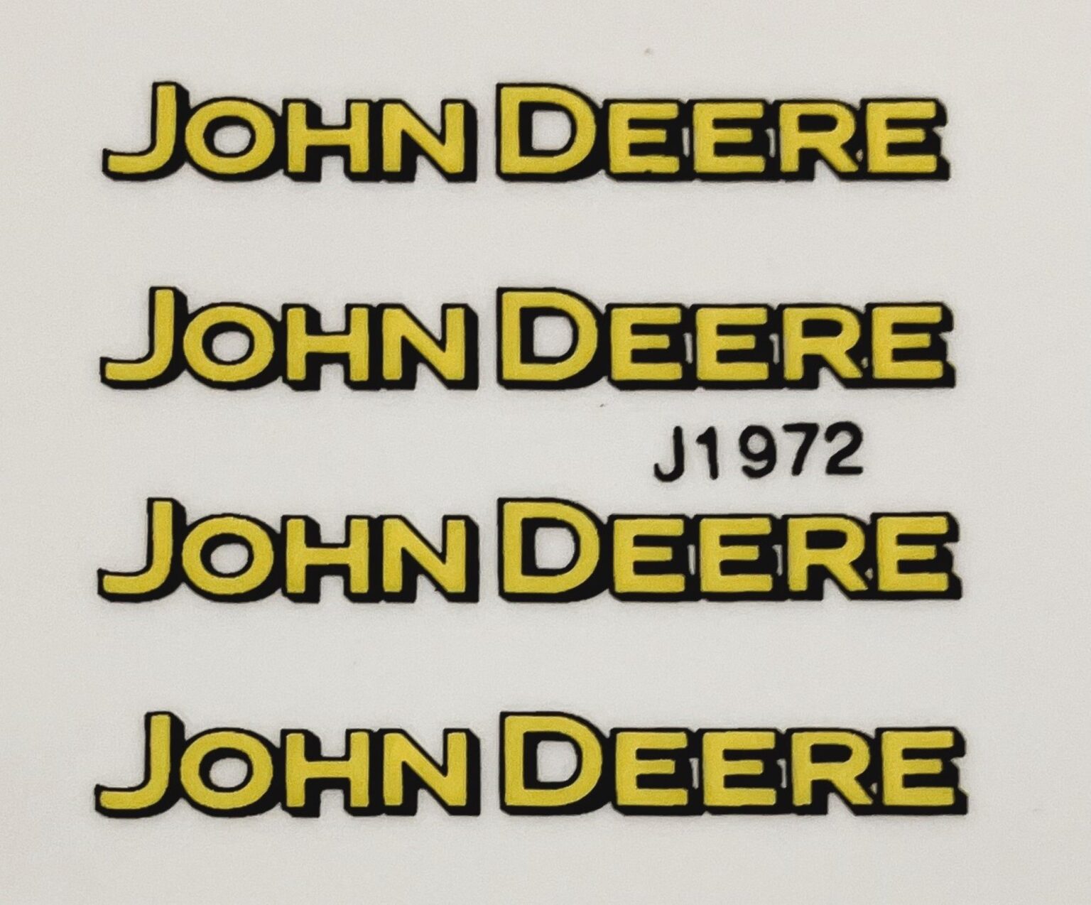 Decal John Deere Yellow Black Logo Dj Midwest Decals