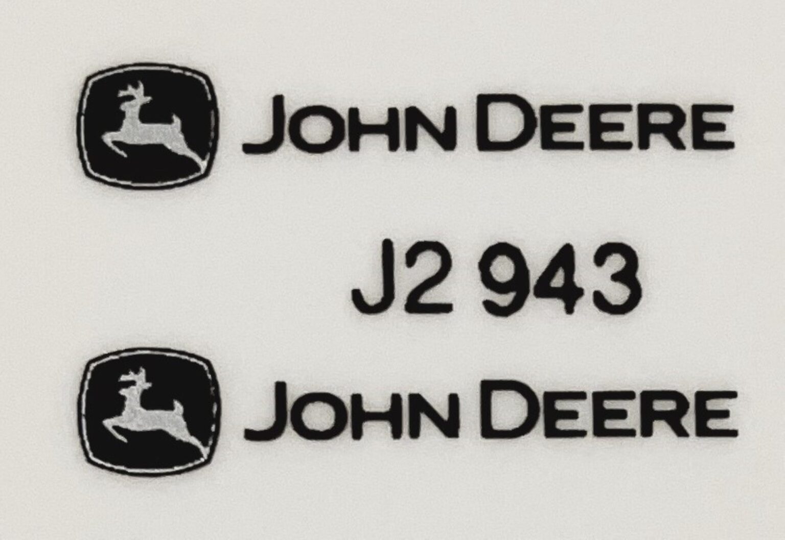 Decal John Deere Logo With John Deere Scale Small Dj