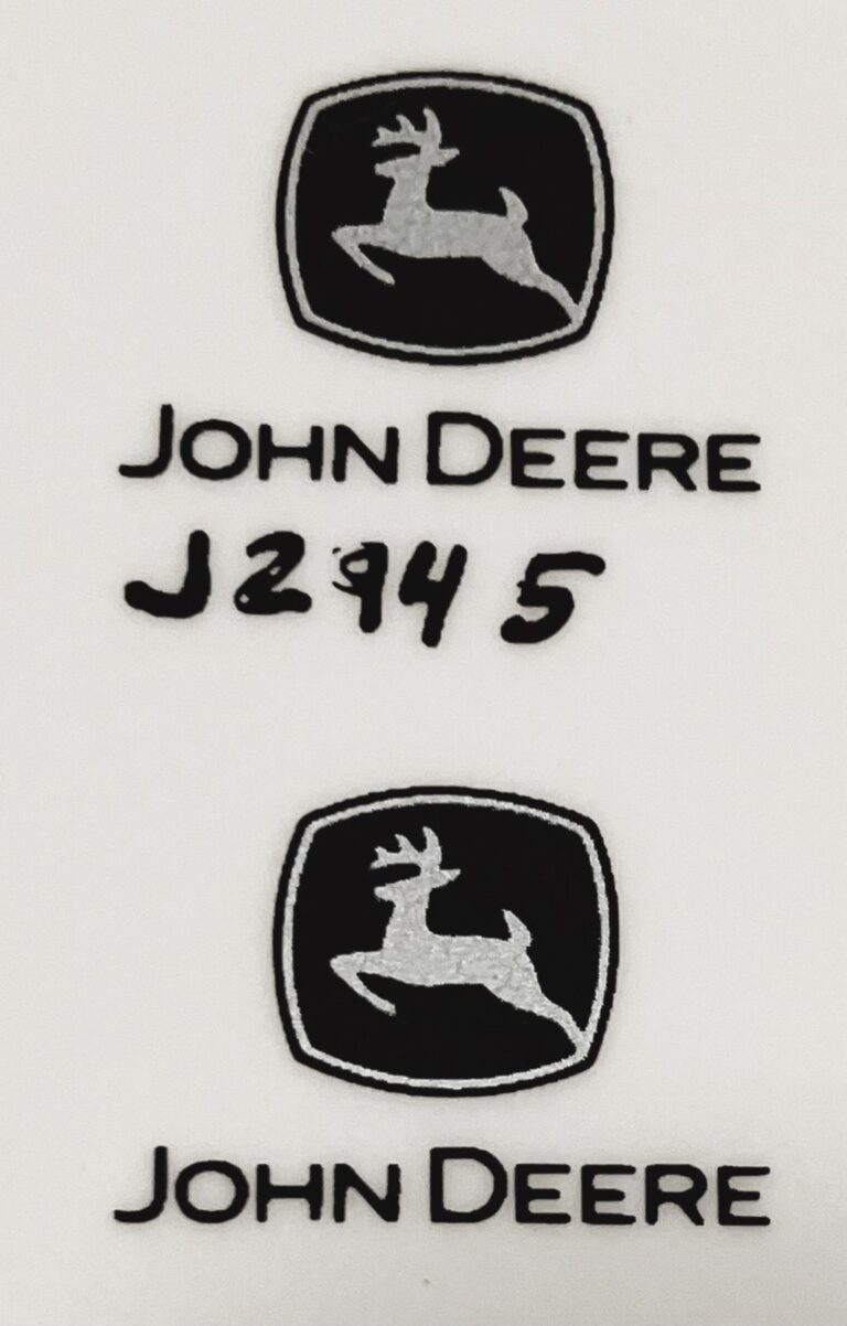 Decal John Deere Logo With John Deere Scale Large Dj