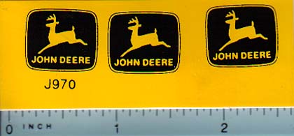 Decal John Deere Logo Black On Yellow Xxl Dj Midwest Decals