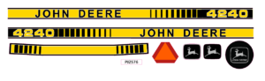 Decal John Deere 4240 Set 2020's Pedal Tractor - DPJ2576