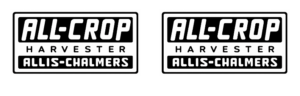 Decal 1/16 Allis Chalmers All-Crop Harvester (black print) - DA501