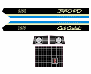 Decal 1/16 Cub Cadet 169 set - DI418