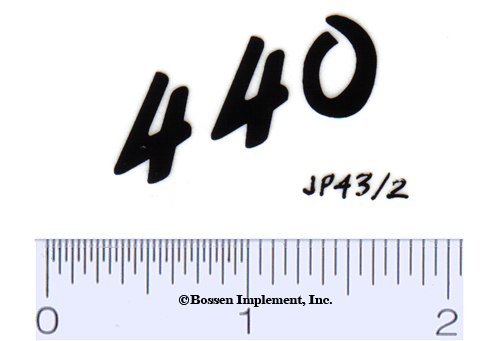 Decal John Deere 440 Model Numbers For