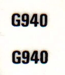 Decal 1/16 Minneapolis Moline G940 Model Numbers - DMM14