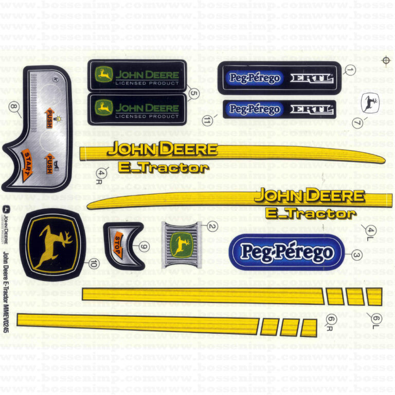 Decal John Deere ETractor Electric Tractor DPJ3425 Midwest Decals