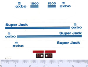 Decal 1/20 Oxbo Super Jack Green Bean Picker - DX2712
