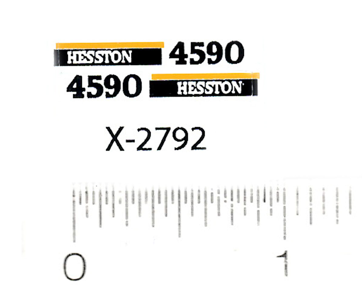 Decal 64 Hesston Baler 4590 early DX2792 Midwest Decals & Farm Toys