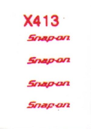 Decal 1/16 Snapon - Red - DX413
