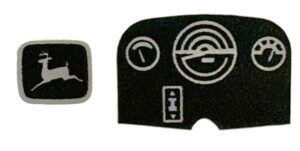 Decal 1/16 John Deere Utility Dash and logo set - DJ120A