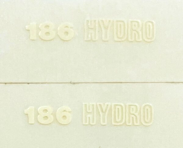 Decal 1/16 IH 186 Hydro Model Numbers - DI96