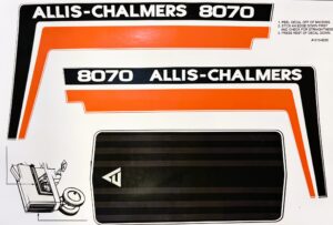 Decal Allis Chalmers 8070 Pedal Tractor DPA1013