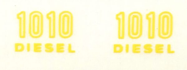 Decal 1/16 John Deere 1010 Diesel Outlined Model Numbers - DJ88X