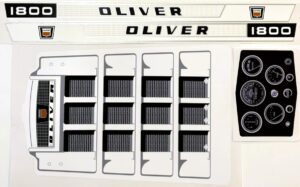 Decal Oliver 1800 Checkerboard Pedal Tractor - DPO1041