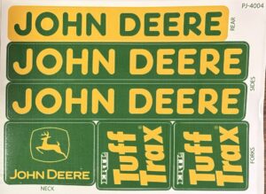Decal John Deere Tuff Trax Trike JD logo green - DPJ4004