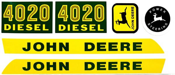 Decal John Deere 4020 WF Pedal Tractor Set DPJ2540