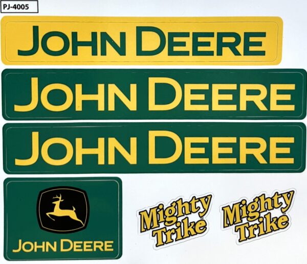 Decal John Deere Mighty Trike Set - DPJ4005