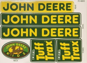 Decal John Deere Tuff Trax Trike - DPJ4003