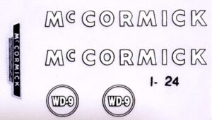 Decal 1/16 McCormick WD9 Set - DI24