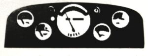 Decal 1/16 John Deere 20 series early Dash Panel white - DJ90B