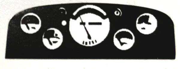 Decal 1/16 John Deere 20 series early Dash Panel white - DJ90B
