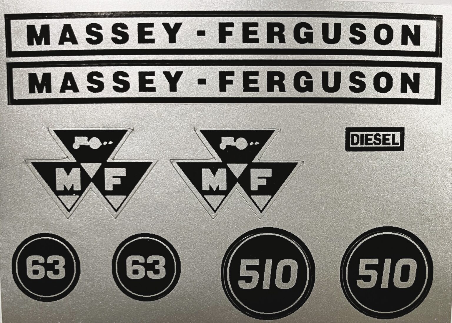 Ferguson Decals Decal 1/16 Massey Ferguson Combine 510 Set - DM510 - Midwest Decals ...