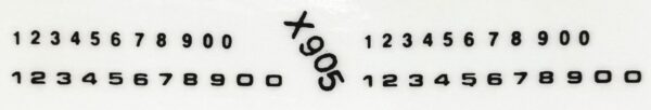 Decal Number Set - Black 1/16- inches - DX905