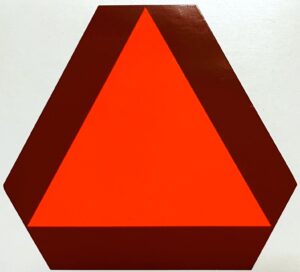Decal SMV Slow Moving Vehicle for Pedal Tractor 3 3/8"- DX5P