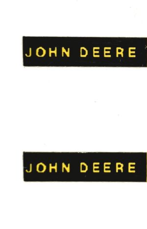 Decal John Deere 1/2" yellow/blk (4) DJ912