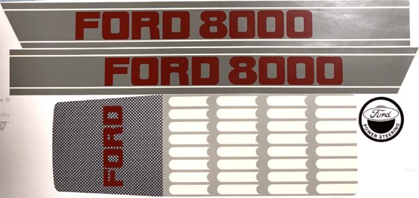 Decal Ford 8000 dark gray Pedal - DPF1109
