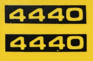 Decal 1/16 John Deere 4440 JD Model Numbers - DJ1214
