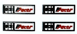 Decal 1/64 CEI Pacer - Red, White, Black - DX844