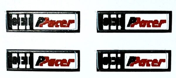 Decal 1/64 CEI Pacer - Red, White, Black - DX844