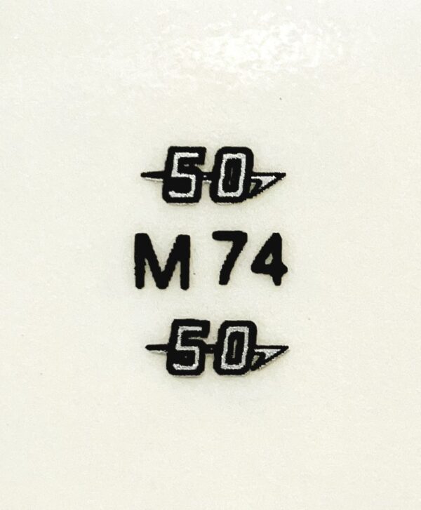 Decal 1/16 Massey Ferguson 50 Model Numbers - DM74