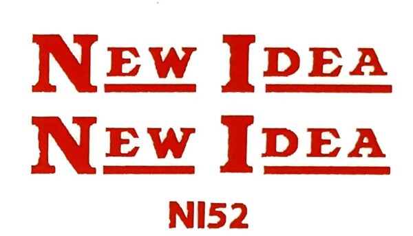 Decal 1/64 New Idea Logo - Orange DNI52