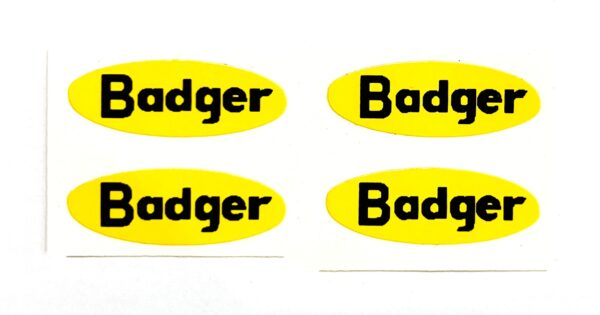 Decal Badger 3/8" (4) - DX1073