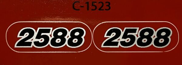 Decal 1/32 Case IH Combine 2588 Model Numbers DC1523