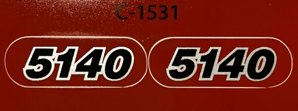 Decal 1/32 Case IH Combine 5140 Model Numbers DC1531