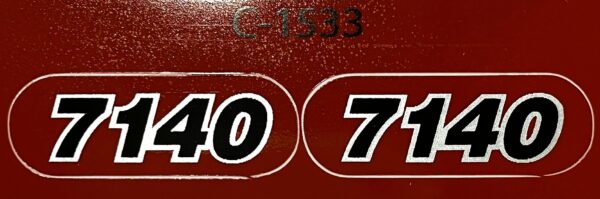 Decal 1/32 Case IH Combine 7140 Model Numbers DC1533