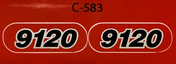 Decal 1/32 Case IH Combine 9120 Model Numbers