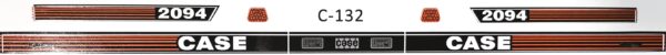 Decal 1/16 Case 2094 Hood and Fender - DC132