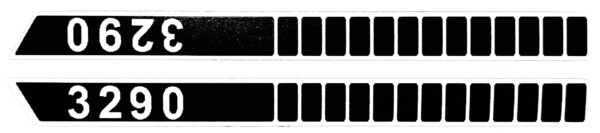 Decal 1/16 Case 3290 Fender Stripes -DC54