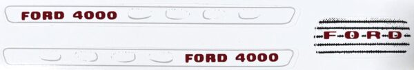 Decal 1/12 Ford 4000 Split Grille Set - DF94