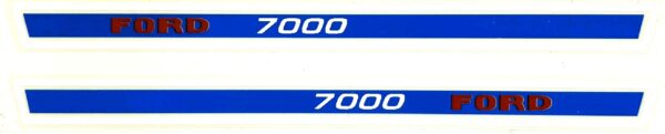 Decal 1/12 Ford 7000 Hood Stripe - DF091