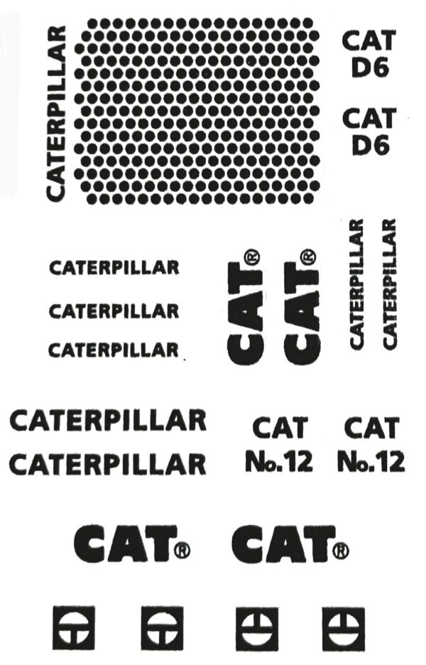 Decal 1/50 Caterpillar Miscellaneous Set - DCT612