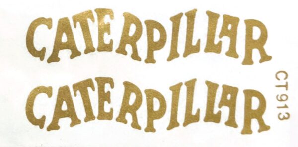 Decal Caterpillar Logo Decals (gold) DCT913