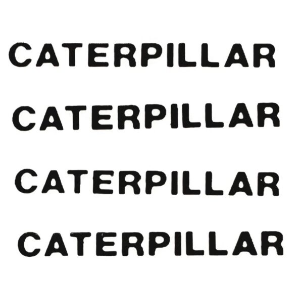 Decal Caterpillar Logo (black) 1 1/8" DCT921