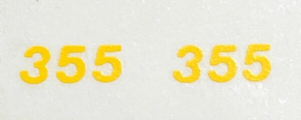 Decal 1/16 New Holland Grinder Mixer 355 Model Numbers - DNH11 - 1 3/16"