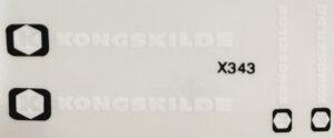 Decal Large Kongskilde Set - DX343